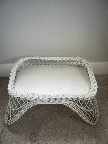 Vintage white wicker - vintage,