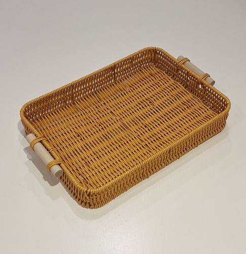 Wicker effect basket - , tray