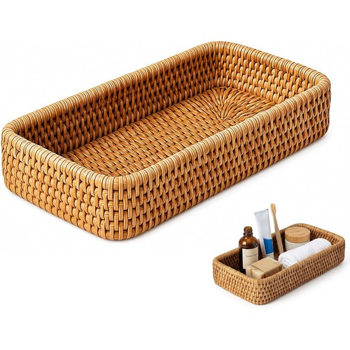 Rattan storage basket - rattan,