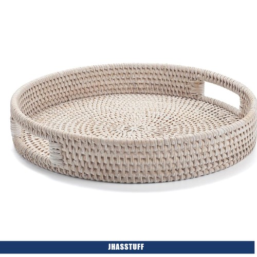 30cm round rattan - 30cm, woven