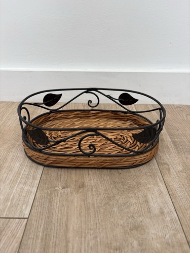 Wicker serving tray - wicker,