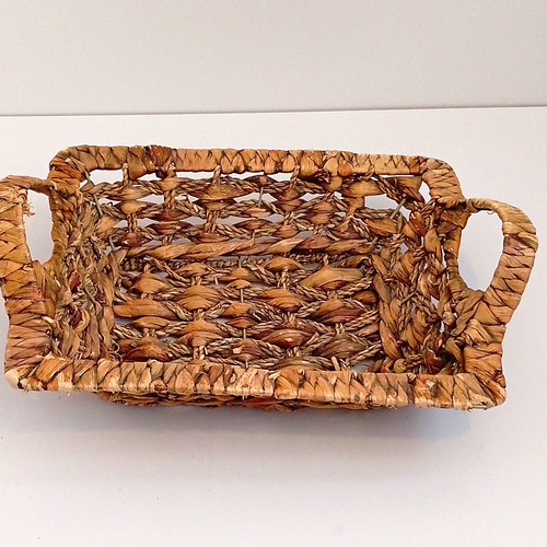 Brown wicker woven rustic - wicker,