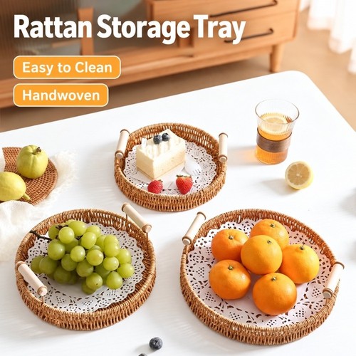 Rattan wicker woven storage - wicker,