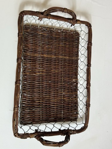 Farmhouse wicker chicken - wicker,