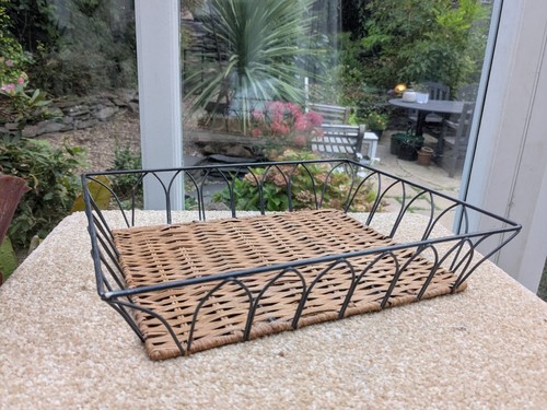 Wicker rattan and metal - and,