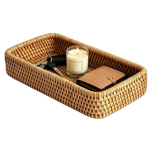 Rattan tray small woven - tray,,