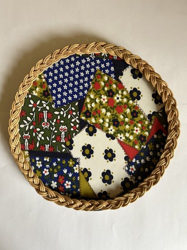 Vintage 1960s 70s round wicker - 1960s/70s,