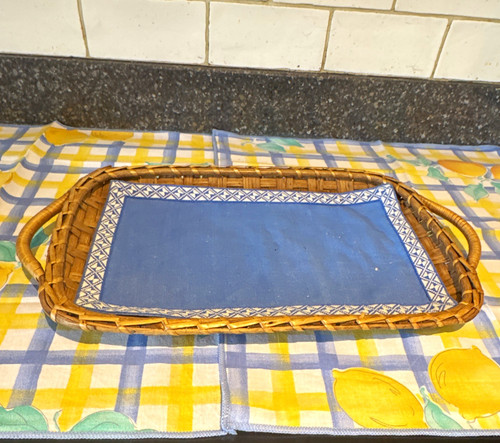 Wicker serving tray - wicker,