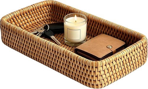 Rattan tray small woven - tray,,