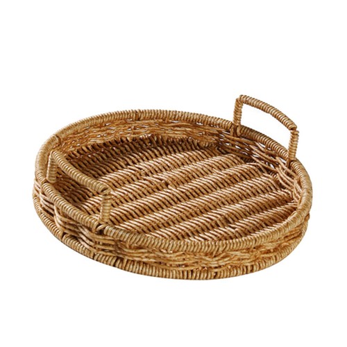 Handmade rattan storage tray - handmade,