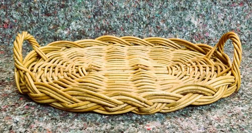 Wicker rattan tray - rattan, with