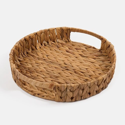 Ohs seagrass round tray - seagrass,