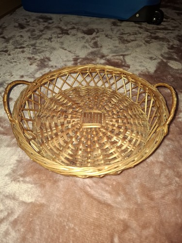 Wicker basket tray - basket, /