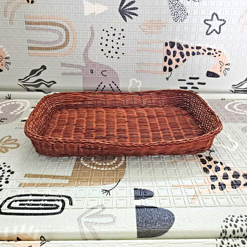 Medium brown wicker - brown,