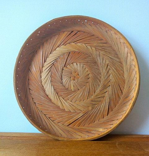 Round handwoven natural - round,
