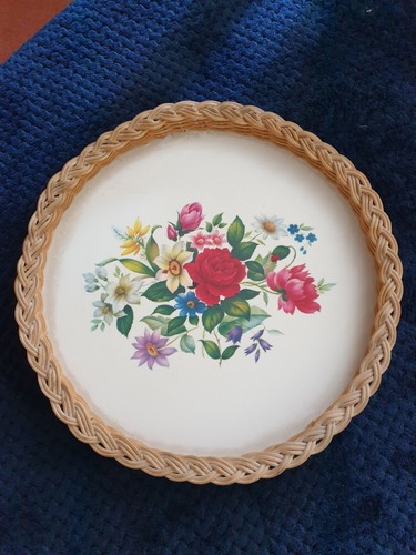 Vintage serving tray with - serving,