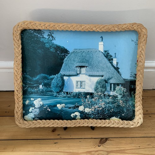 Vintage 1970s thatched cottage - vintage,