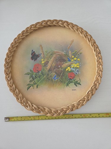 Vintage melamine wicker edged - vintage,