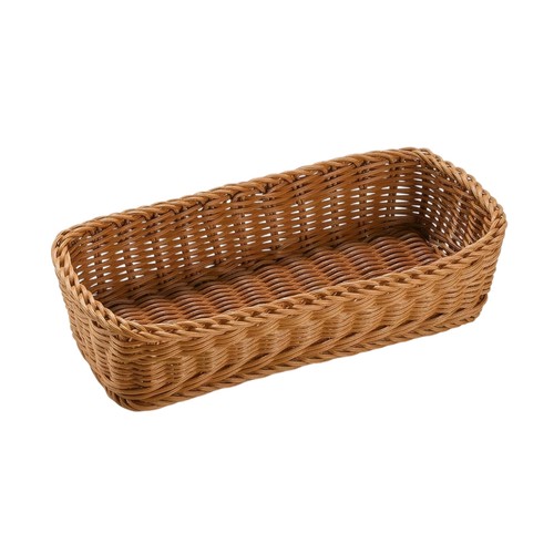 Wicker flatware storage basket - wicker,