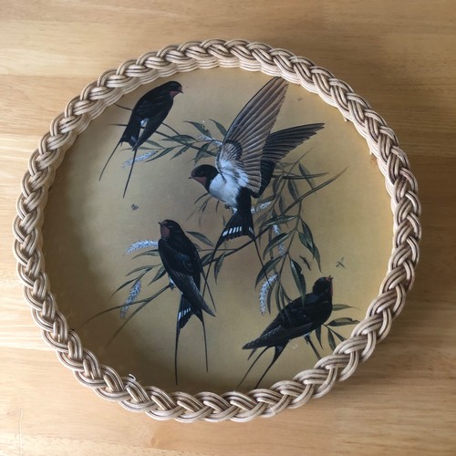 Vintage round serving - , tray
