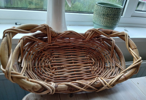 Vintage bamboo wicker - bamboo, basket