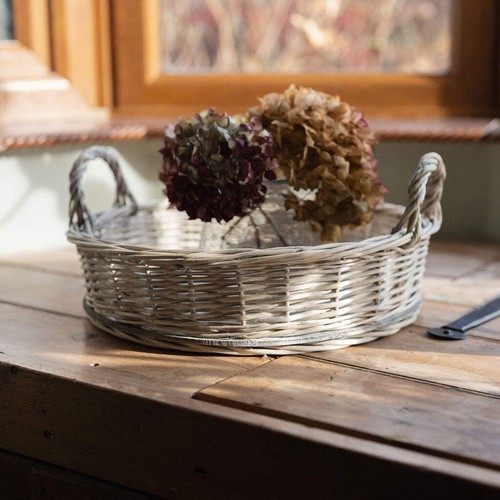 Birlea round wicker - birlea, tray
