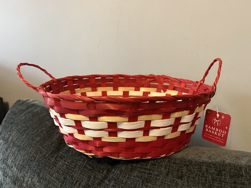 Bnwt bamboo wicker hamper - bnwt,