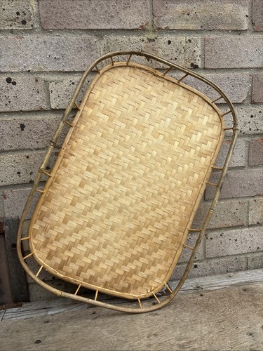 Vintage bamboo rattan - vintage, serving