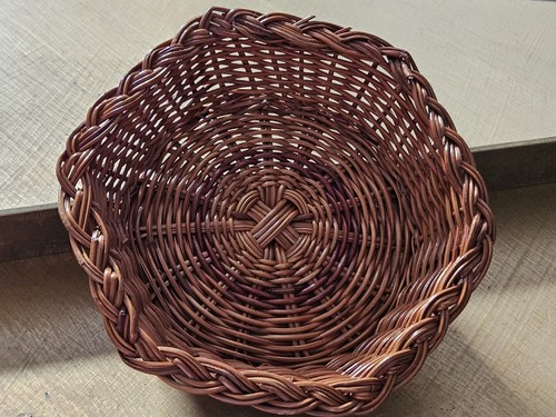 Vintage woven willow wicker - willow,