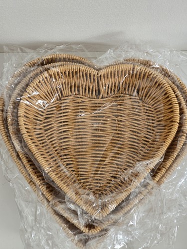 Piece heart shaped rattan - 3-piece,