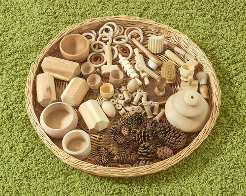 Natural heuristic wicker tray - natural,